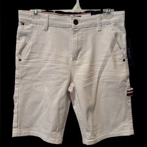Tommy Hilfiger Boys White Carpenter Shorts